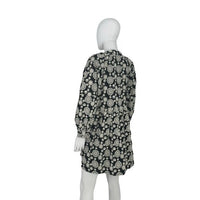 Hyacinth House NEW Black & Ivory Eyelet Kathleen Long Sleeve Dress Size Small