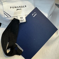 Pomander Place NEW White Norella V Neck Flared Bell Sleeve Blouse Size XS