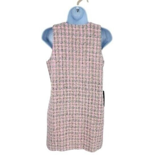 Pomander Place | NEW Peony Tweed Bianca Sleeveless Crewneck Mini Dress Size S