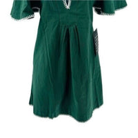 Pomander Place | NEW Green Stitch Finley Flutter Sleeve Mini Dress Size XL