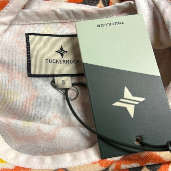 Tuckernuck Beach NEW Twiggy Buds Mini Terry Dress Swim Orange Cover Up Size S