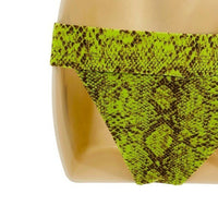 House of Harlow 1960 | NEW Anastasia Bikini Bottom in Green Python Size S