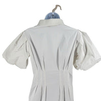 Tuckernuck NEW White Mini Delaney Puff Sleeve Cotton Classic Dress Size S