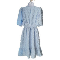 Hyacinth House NEW Blue Emersyn Textured Short Sleeve Party Mini Dress Size XS