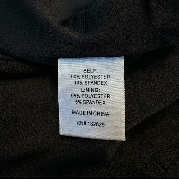 superdown Black Satin Off the Shoulder Phoebe Corset Top in Black Size Small