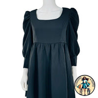 Pomander Place NEW Black Andie Puff Long Sleeve Square Neck Mini Dress Size XS