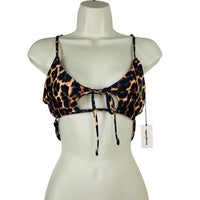 superdown | NEW Chantelle Bikini Top in Leopard Size M
