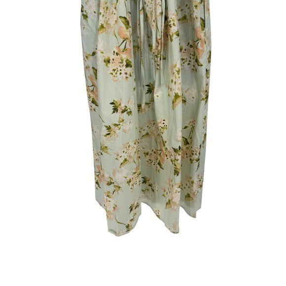 Tuckernuck NEW Aqua Watercolor Marlena Floral Sundress Midi Dress Size S