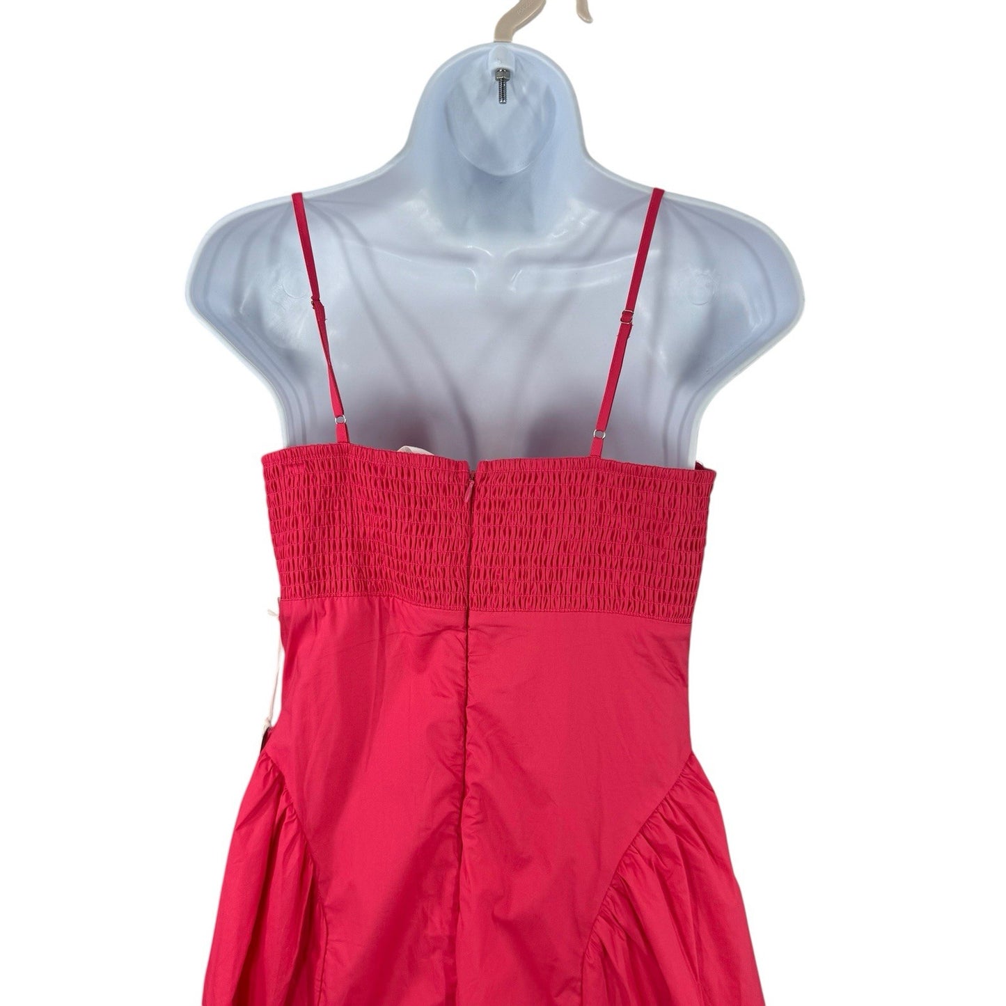 Hyacinth House NEW Pink Serafina Drop Waist Smocked Cotton Midi Dress Size M