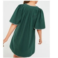 Pomander Place | NEW Green Stitch Finley Flutter Sleeve Mini Dress Size XS