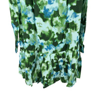 Tuckernuck NEW Deep Lagoon Tate Green Drop Waist Long Sleeve Mini Dress XS