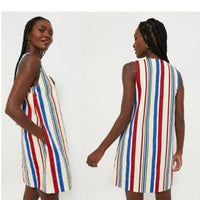 Pomander Place | NEW Americana Stripe Kira V-neckline Mini Dress Size S