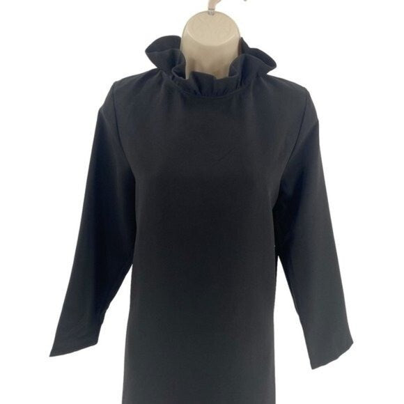 Tuckernuck | NEW Black Daphne Bow Three-quarter Sleeve Formal Mini Dress Size XS