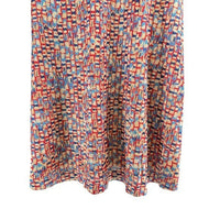 Tuckernuck NEW Natasha Mosaic Tile Navy Red V Neck Maxi Dress Size XS