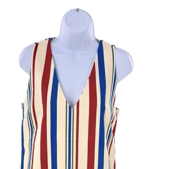 Pomander Place | NEW Americana Stripe Kira V-neckline Mini Dress Size XS