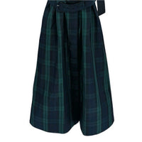 Tuckernuck NEW Blackwatch Chloe Plaid Navy Green Classic Midi Dress Size S