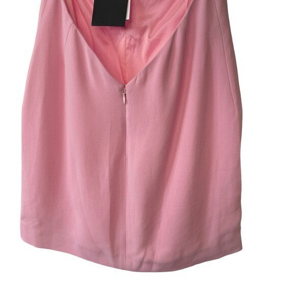 The Attico | NEW Coco Mini Party Cocktail Bodycon Dress in Sugar Pink Size M