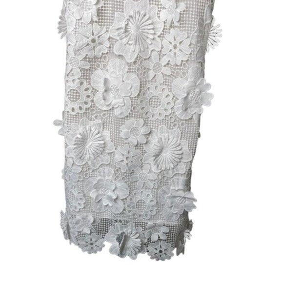Tuckernuck | NEW Blanc White Guipure Lace Blythe Sleeveless Mini Dress Size XS