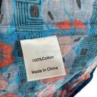 Tuckernuck NEW Retro Floral Mitchell Blue Red Empire Waist Maxi Dress Size XS