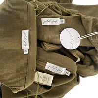 Petal & Pup NEW Luna Knitted Matching 3 Piece Set Midi Dress Olive Green Size XS