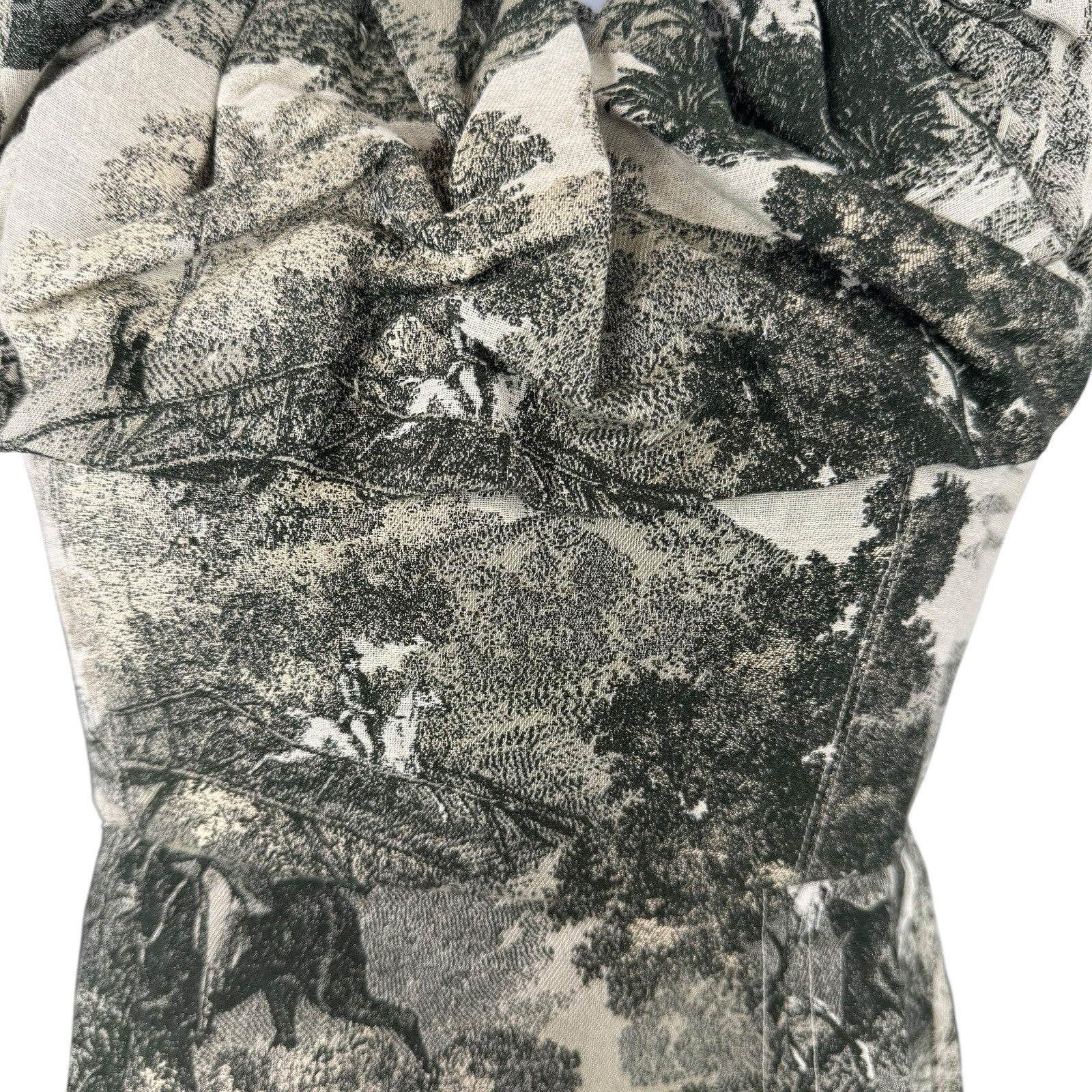 Tuckernuck NEW Middleburg Toile Suze Equestrian Formal Midi Dress Size XS