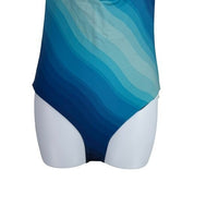 Cala De La Cruz NEW Paradiso Violeta Blue Ombre One Piece Swimsuit Size S