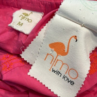 Nimo with Love NEW Pink and Orange Embroidered Sapphire Long Kaftan Size M