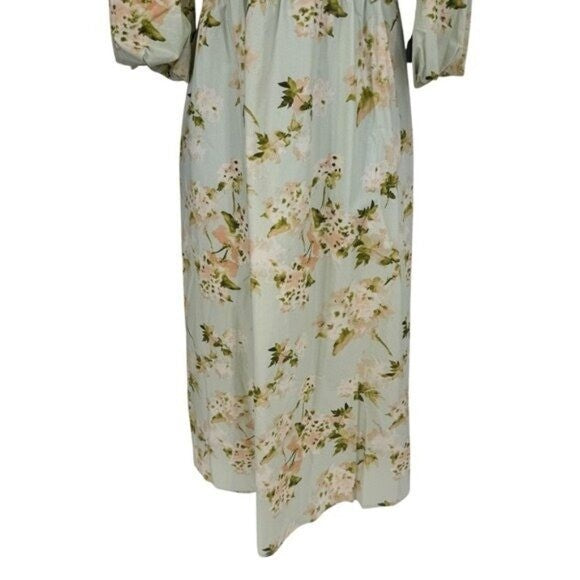 Tuckernuck NEW Aqua Watercolor Marlena Floral Sundress Midi Dress Size XS