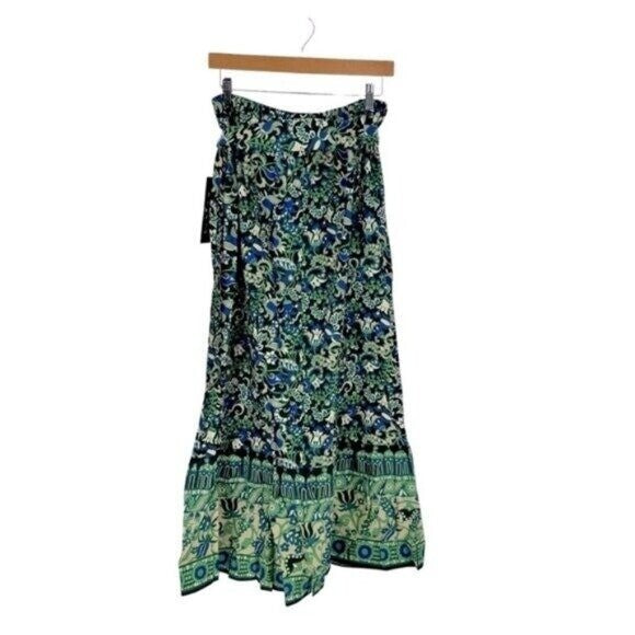 Tuckernuck | NEW Batik Floral Hampton Pull On Cotton Maxi Skirt Size XS