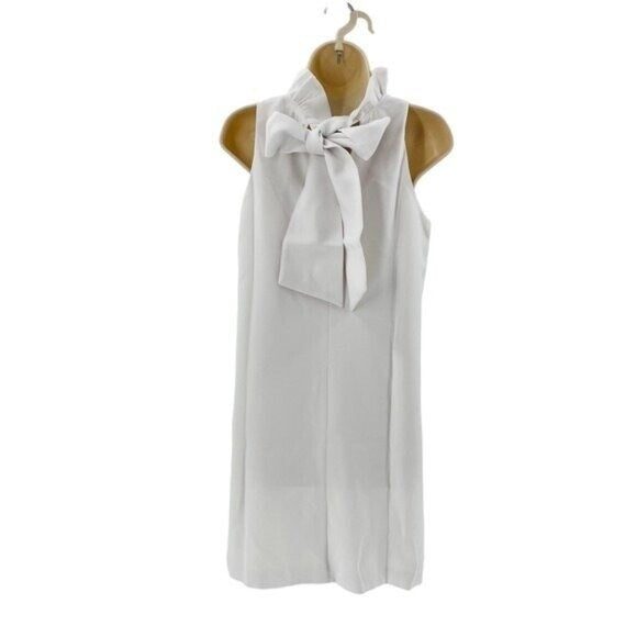 Tuckernuck NEW White Blythe Ruffle Collar Preppy Sleeveless Mini Dress Size XS