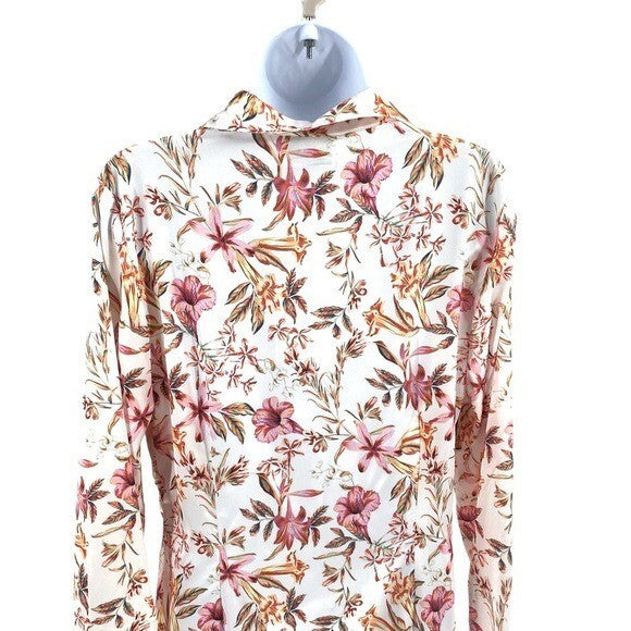Runaway The Label | NEW Ruby Alani Front Tie Mini Dress in White Floral Size XL