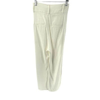 The Femm | Fiona Wide Leg High Rise Pleated Pant in White Size XS
