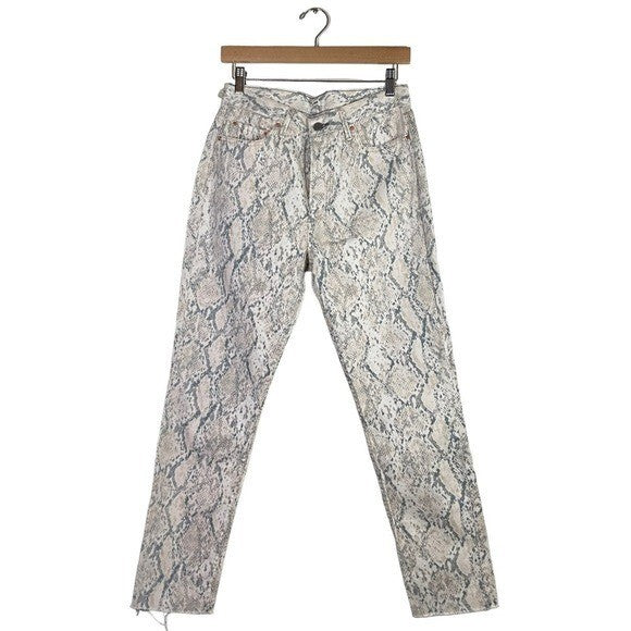GRLFRND | NEW Karolina High Rise Ankle Jean in Snake Bite Size 28