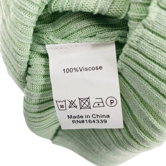 Petal and Pup NEW Milleri Knit Bodycon Open Back Dress in Sage Green Size 4