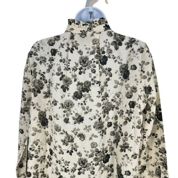 Tuckernuck NEW Faded Roses Long Sleeve Drop Waist Tate Mini Dress Size XXL
