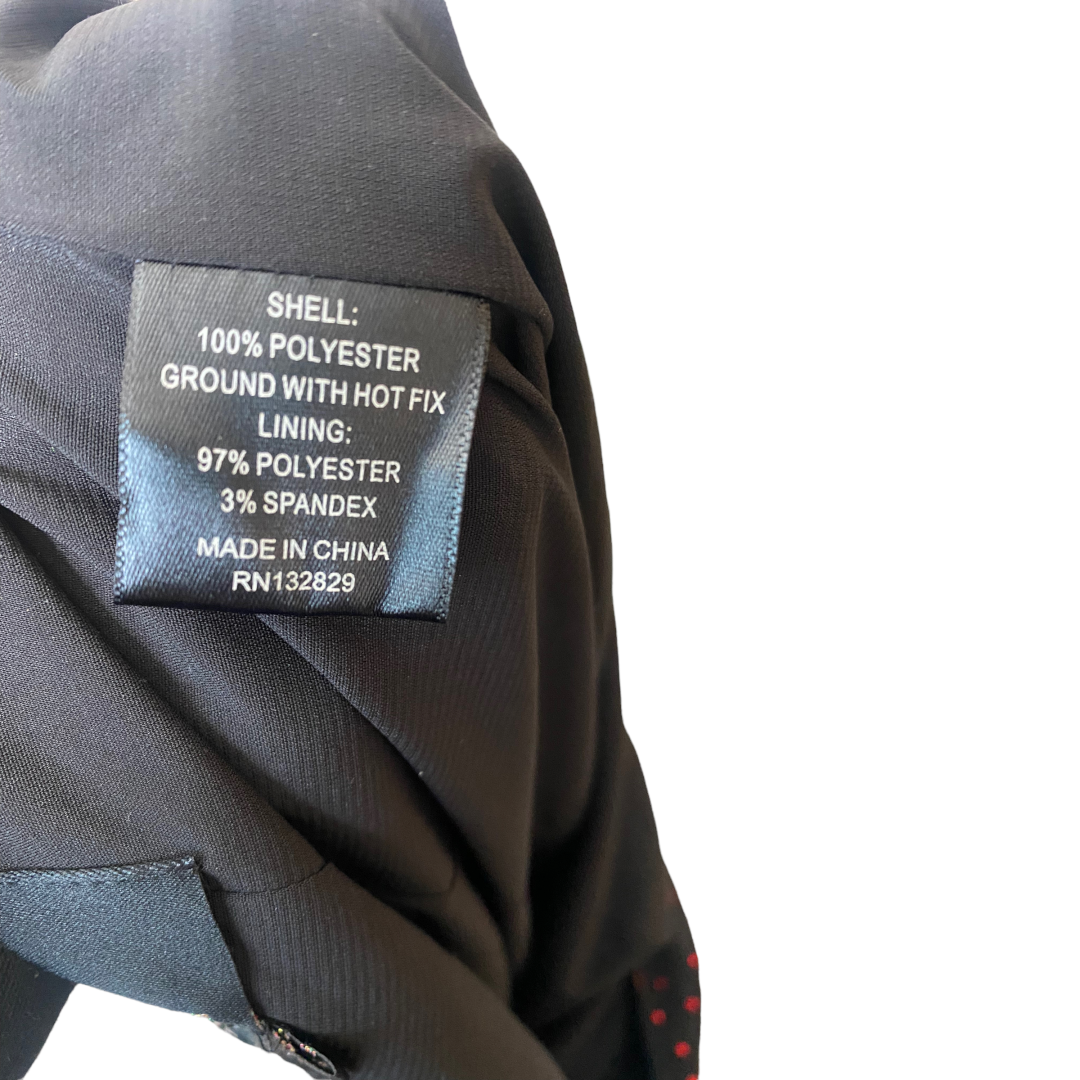 NEW DUNDAS X REVOLVE Stardust Rhinestone Black Semi Sheer Maxi Dress Size S