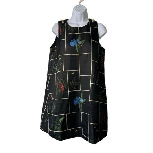 Tuckernuck NEW Black Fresher Buds Woven Grace Sleeveless Mini Dress Size XXS