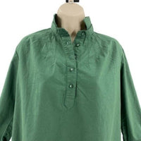 Pomander Place | NEW Green Polly Collared Preppy Shirt Dress Size XXL