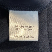 Tuckernuck NEW Navy Faye Preppy Bow Ruffle Collar 3/4 Sleeve Blouse Size XS