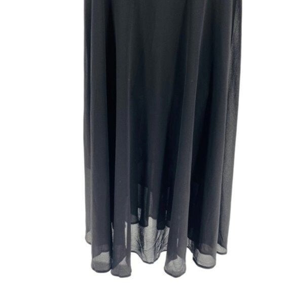 Pomander Place | NEW Black Maeve Classic Collared Shirt Maxi Dress Size Small