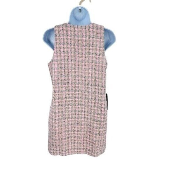 Pomander Place | NEW Peony Tweed Bianca Sleeveless Crewneck Mini Dress Size M