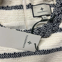 Tuckernuck NEW Navy Stripe Tweed Sleeveless Crew Neck Jackie Mini Dress Size XS