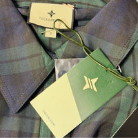 Tuckernuck NEW Blackwatch Chloe Plaid Navy Green Classic Midi Dress Size S