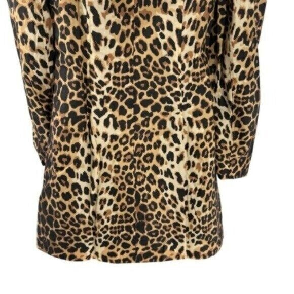 Tuckernuck x India Hicks NEW Leopard Domino Long Sleeve Party Mini Dress XXL