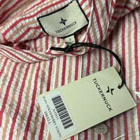 Tuckernuck NEW Strawberry Stripe Bodie Swim Beach Cover Up Button Down Dress S