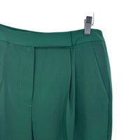Tuckernuck NEW Green Pleated Duncan High Rise Straight Leg Trouser Pant Size 2