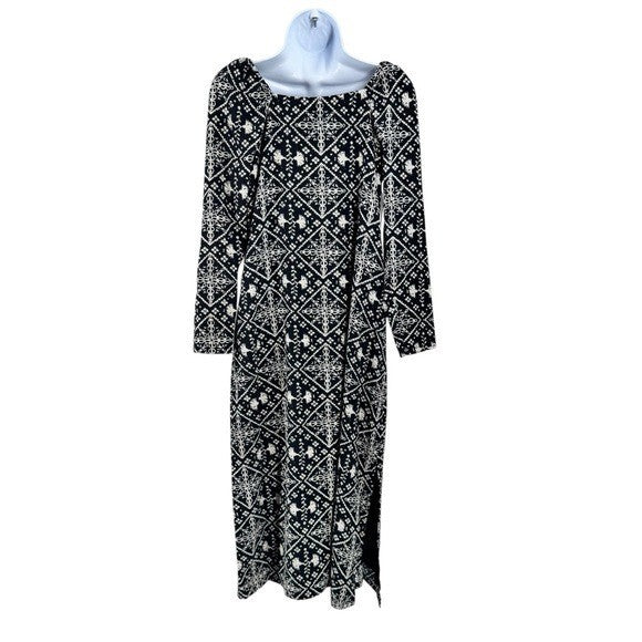 Tuckernuck NEW Hyacinth House Square Neck Sabrina Long Sleeve Midi Dress Size S