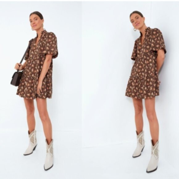 Tuckernuck | NEW Rosewood Chintz Crawford Short Sleeve Mini Dress Size XXL