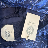 Hyacinth House NEW Blue Mod Paisley Bianca Puff Sleeve Mini Dress Size XXS