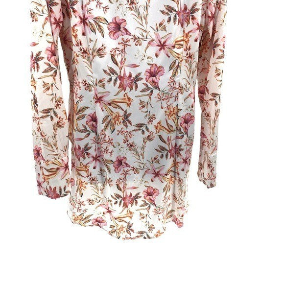 Runaway The Label | NEW Ruby Alani Front Tie Mini Dress in White Floral Size XL